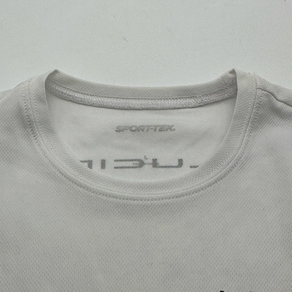 Lucid Motors White Men's T-Shirt size Large crew neck sport tek - Picture 5 of 8